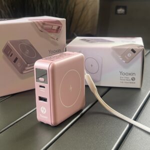 Yooxin 八合一MAX行動電源 櫻花粉